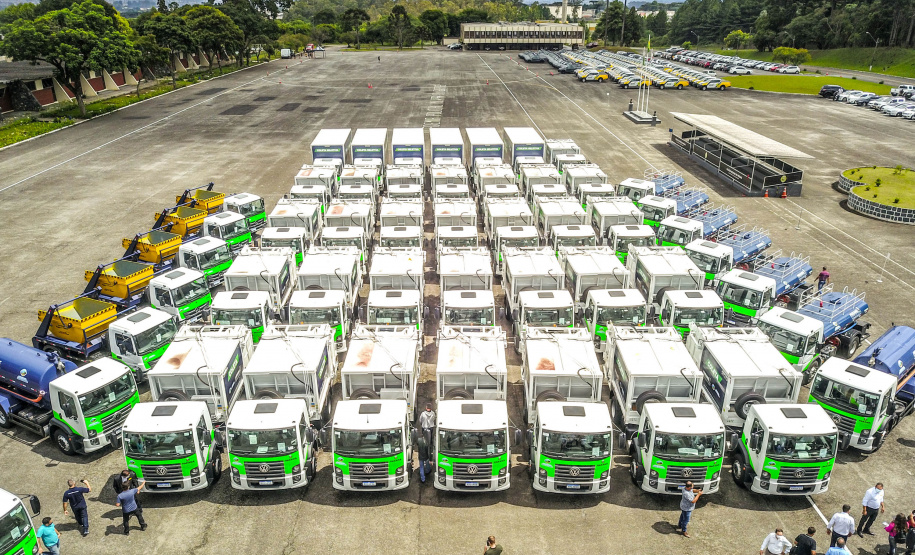 Governador Carlos Massa Ratinho Junior entrega mais 63 veículos da Patrulha Ambiental - Curitiba, 09/02/2022