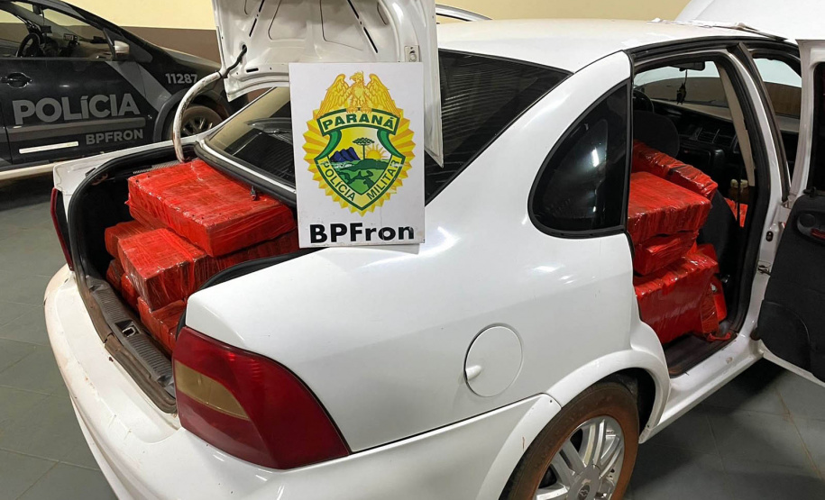 Mais de meia tonelada de maconha é apreendida pelo BPFRON no Oeste do estado