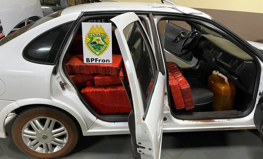 Mais de meia tonelada de maconha é apreendida pelo BPFRON no Oeste do estado