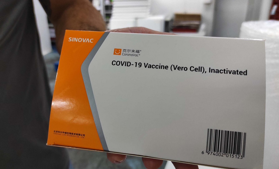 Chegada de vacinas contra a Covid-19