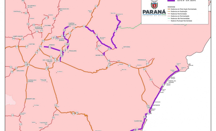 DER/PR avalia documentos da licitação para conservar 838,37 km de rodovias da RMC, Litoral e região Sul