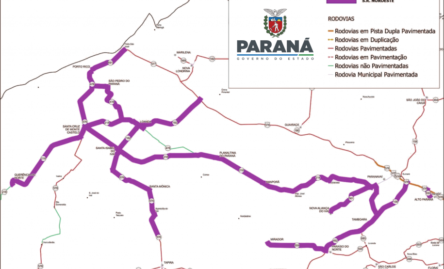Conservação de 592,36 km região Noroeste