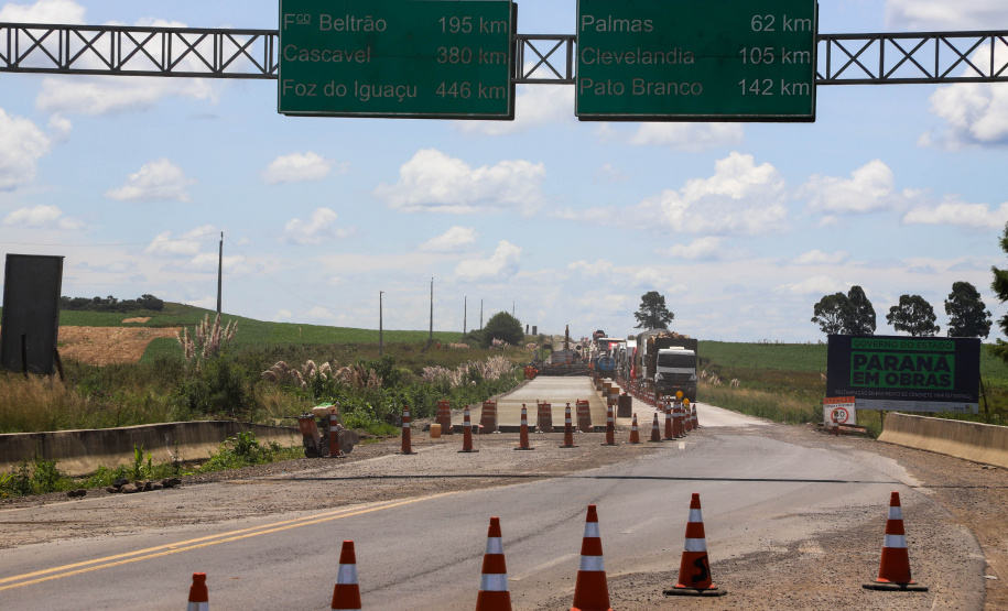 Pavimentação em concreto da PRC-280 no Sudoeste chega a 19% de conclusão