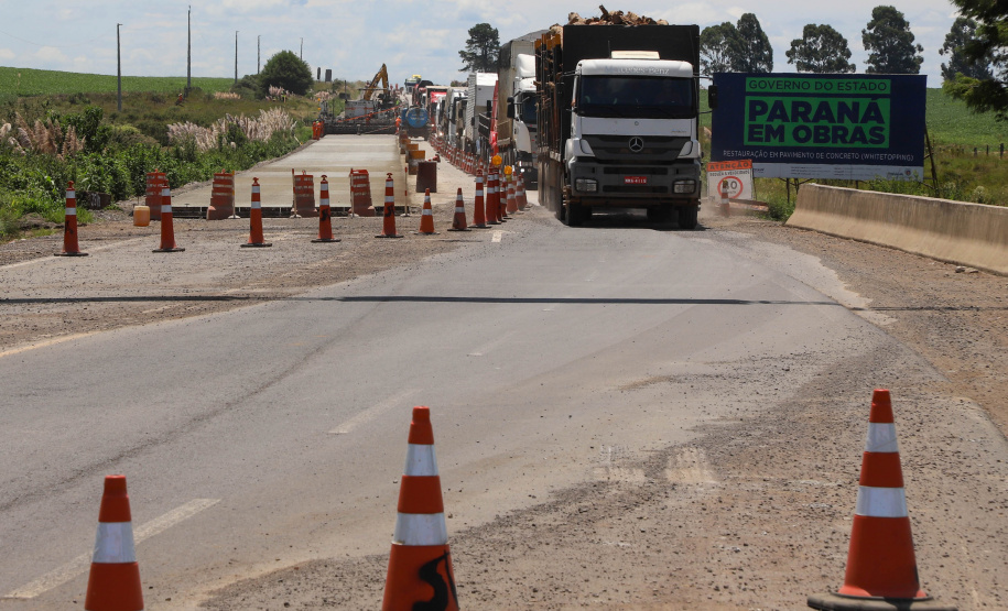 Pavimentação em concreto da PRC-280 no Sudoeste chega a 19% de conclusão