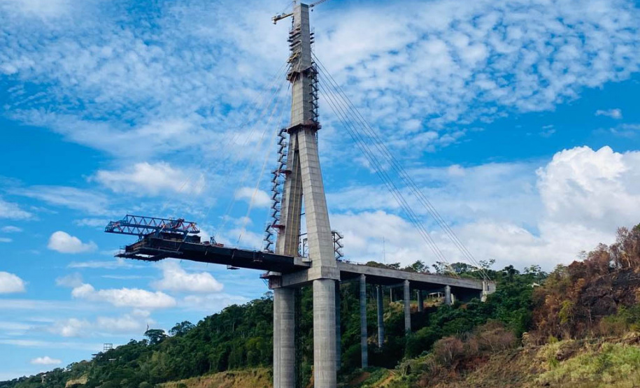 Ponte da Integração Brasil - Paraguai 76%