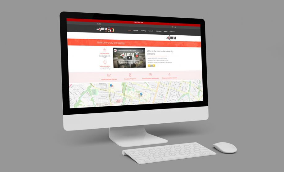 UEM lança site internacional