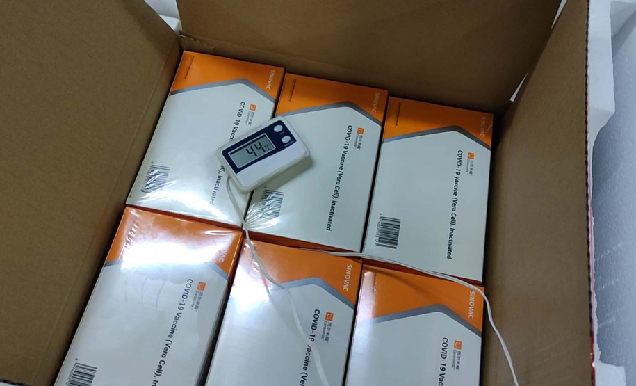 Chegada de vacinas contra a Covid-19