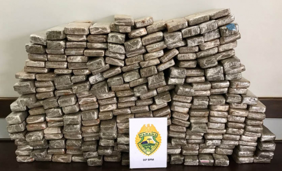 PM apreende mais de 181 quilos de maconha em Guarapuava (PR)