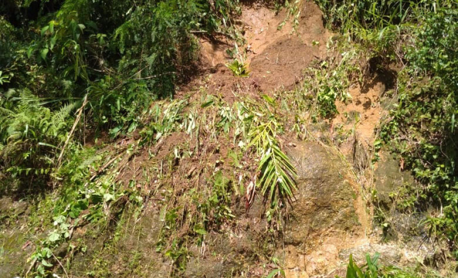 Geólogo da Defesa Civil Estadual realiza análise de risco em Guaraqueçaba