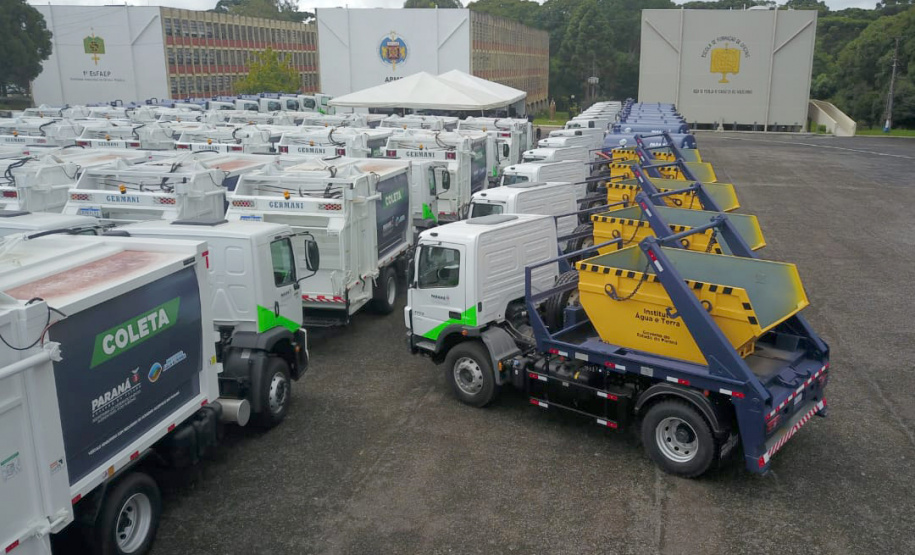 Governador Carlos Massa Ratinho Junior entrega mais 63 veículos da Patrulha Ambiental