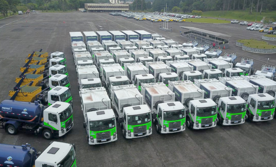 Governador Carlos Massa Ratinho Junior entrega mais 63 veículos da Patrulha Ambiental