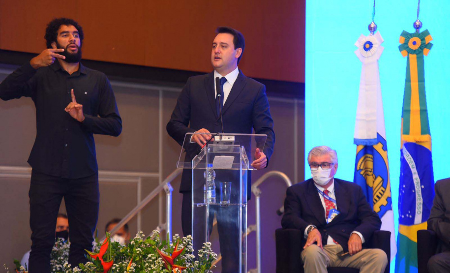 Governador Carlos Massa Ratinho Junior participa do 11º Encontro de Líderes Representantes do Sistema Confea/Crea e Mútua.