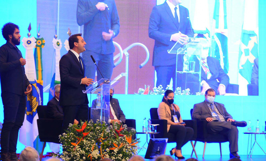Governador Carlos Massa Ratinho Junior participa do 11º Encontro de Líderes Representantes do Sistema Confea/Crea e Mútua.