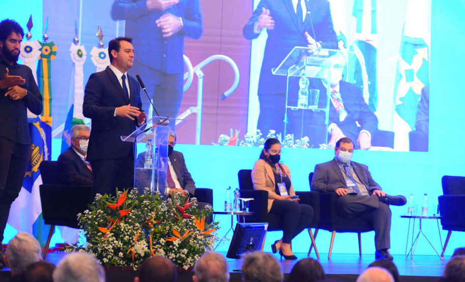 Governador Carlos Massa Ratinho Junior participa do 11º Encontro de Líderes Representantes do Sistema Confea/Crea e Mútua.
