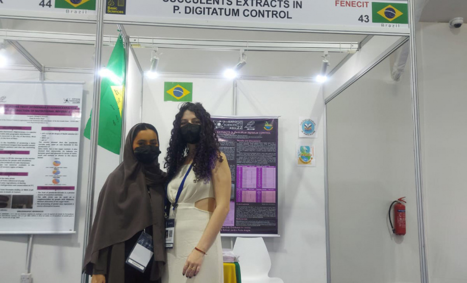 Aluna da rede estadual apresenta trabalho em feira de ciências de Dubai