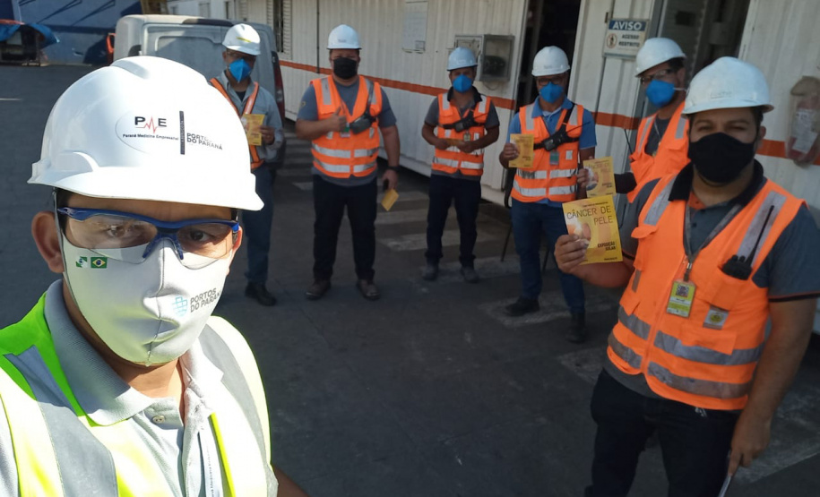 Portos do Paraná faz campanha de prevenção ao câncer de pele