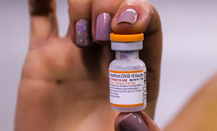 Estado recebe 97 mil vacinas pediátricas contra a Covid-19 para segunda dose
