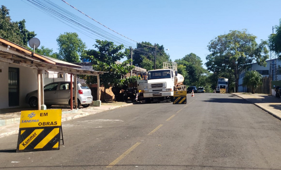 Sanepar substitui redes de água em Foz do Iguaçu
