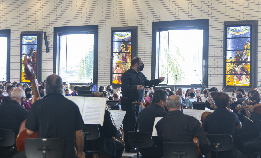 Concertos da Orquestra Sinfônica do Paraná reúne público em Colombo