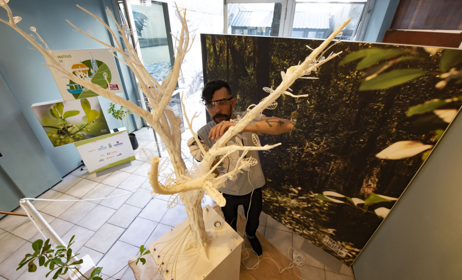 Andersen recebe cyber ilex, exposição que atualiza o valor do mate na cultura paranaense