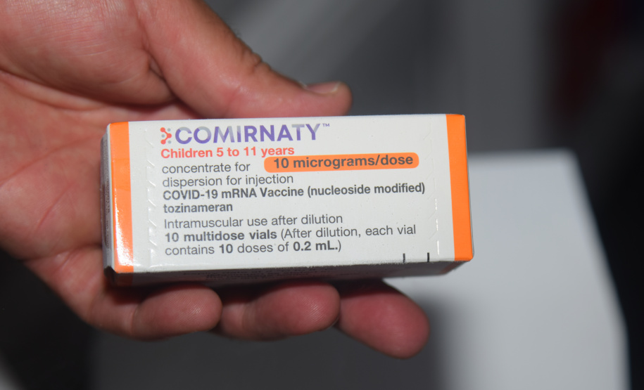 Paraná recebe mais 66,5 mil vacinas pediátricas contra a Covid-19 nesta terça-feira