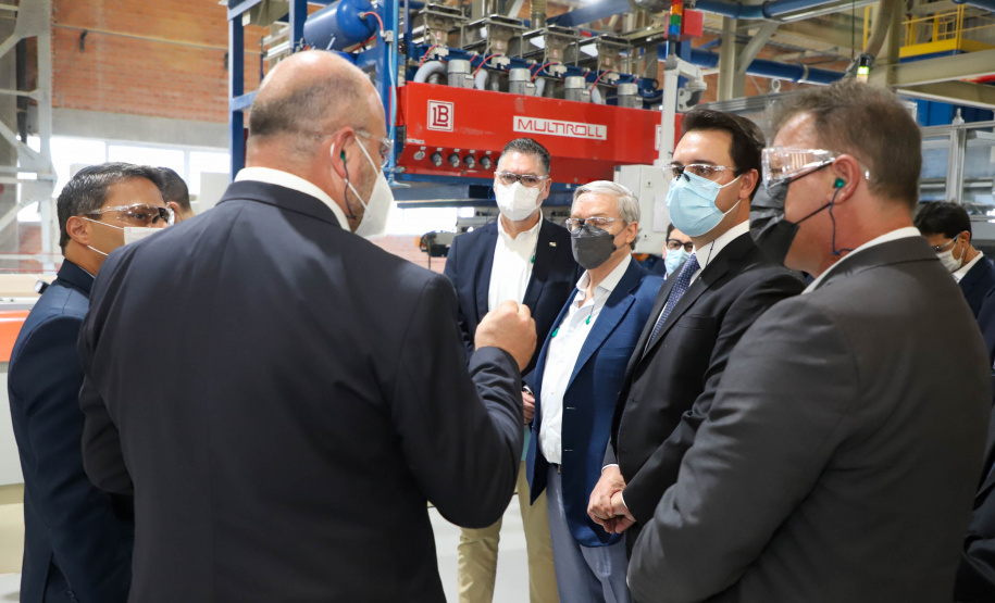 Governador Carlos Massa Ratinho Junior Visita a Fabrica da Incepa em Campo Largo.