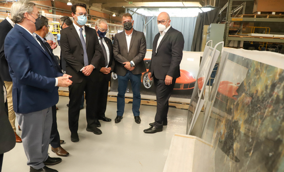 Governador Carlos Massa Ratinho Junior Visita a Fabrica da Incepa em Campo Largo.