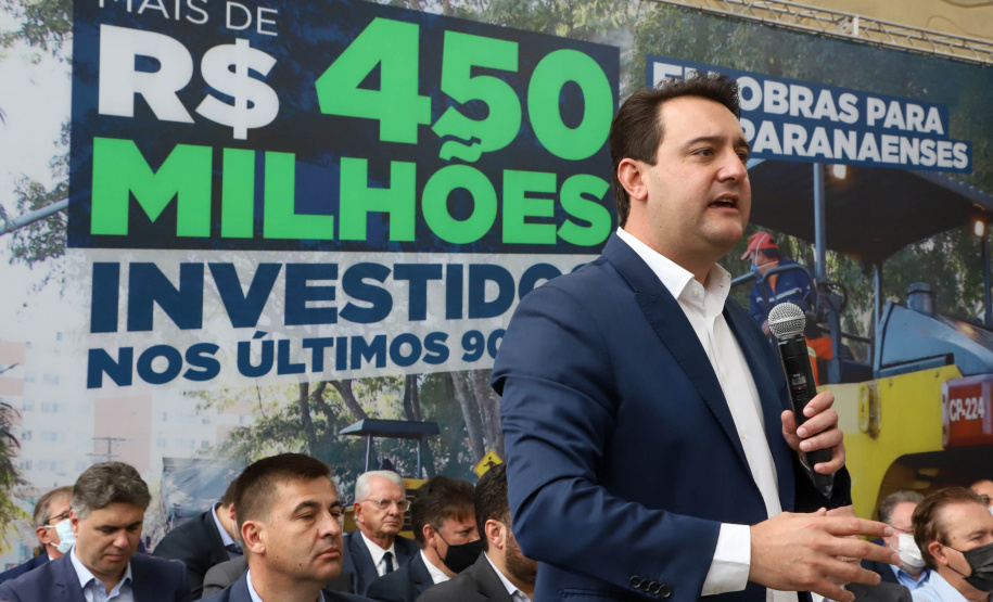 Governador Carlos Massa Ratinho Junior Libera 420 Milhoes para açoes de Desenvolvimento Urbano em quase 300 Municipios do Estado. Foto: Ari Dias/ AEN.