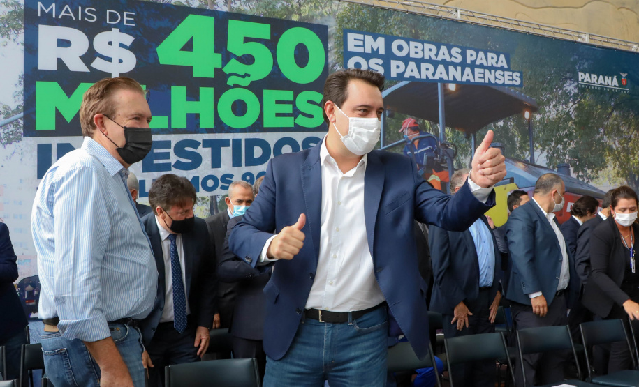 Governador Carlos Massa Ratinho Junior Libera 420 Milhoes para açoes de Desenvolvimento Urbano em quase 300 Municipios do Estado. Foto: Ari Dias/ AEN.
