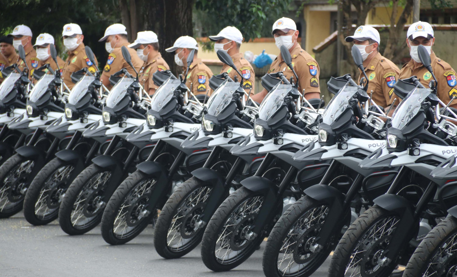 Batalhão de Trânsito completa 70 anos de história e recebe 45 novas motocicletas durante solenidade em Curitiba