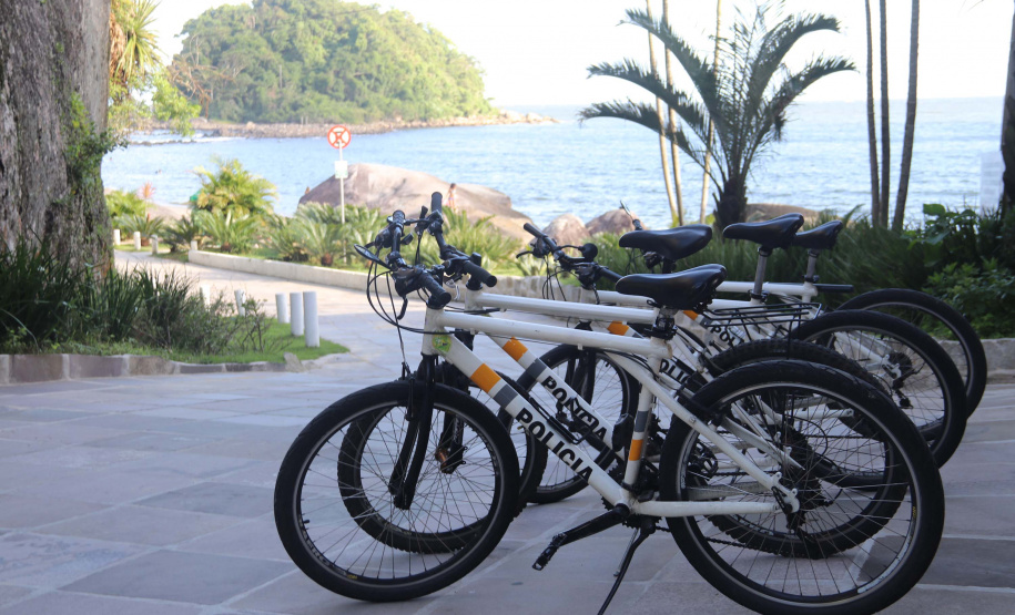 Ciclopatrulhamento da PM aumenta mobilidade das equipes no atendimento ao cidadão no Litoral durante o verão