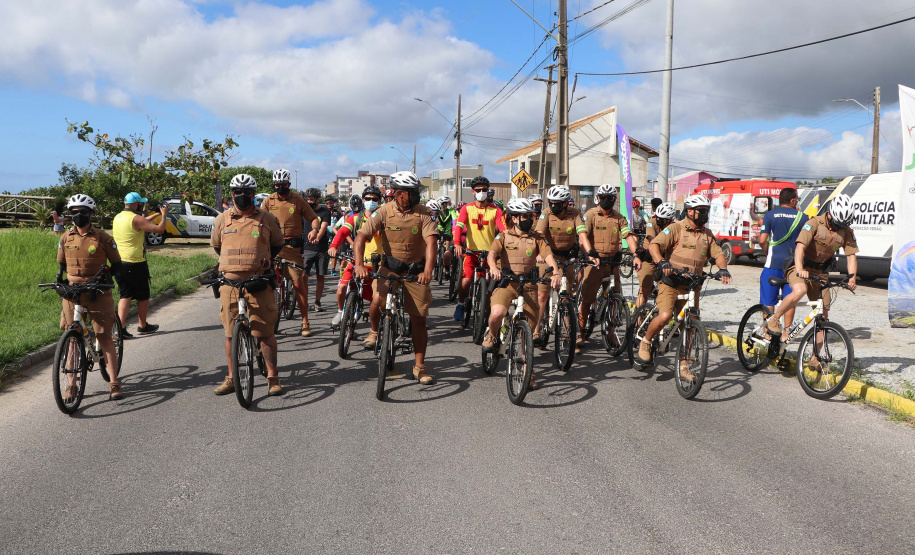 Ciclopatrulhamento da PM aumenta mobilidade das equipes no atendimento ao cidadão no Litoral durante o verão