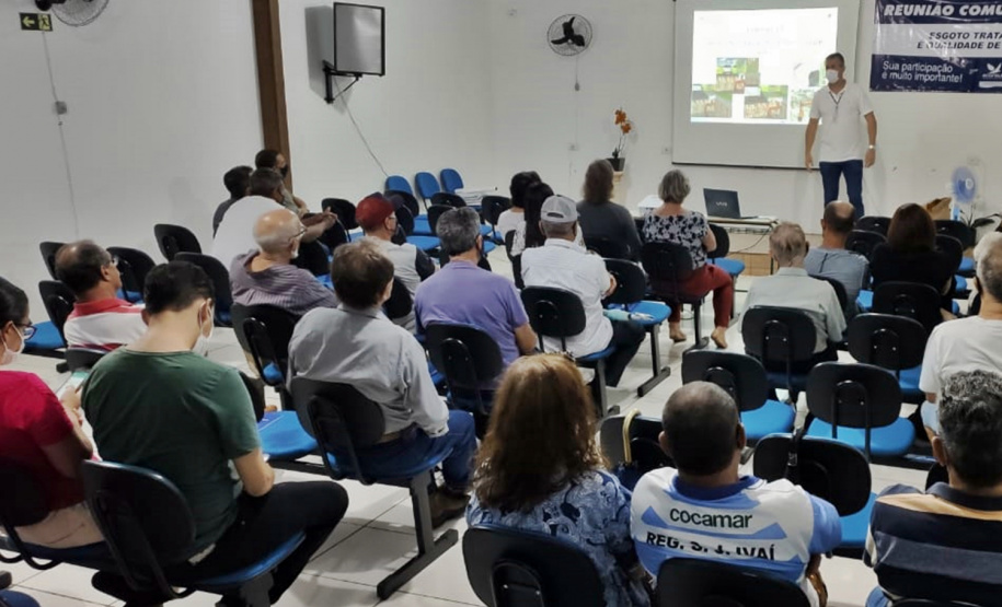 Sanepar reúne comunidade para falar sobre obra de esgoto em Ivaiporã