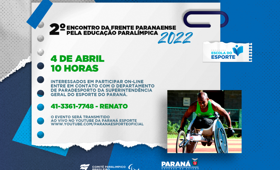Superintendência do Esporte promove o 1º Encontro da Frente Paranaense pela Educação Paralímpica