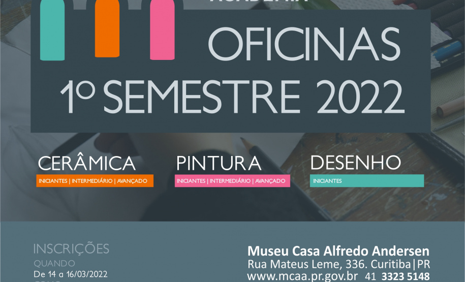 Volta às aulas presenciais no Museu Casa Alfredo Andersen; Saiba como se inscrever!
