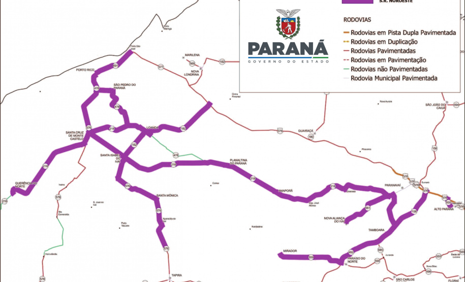 Conservação Noroeste 600 km