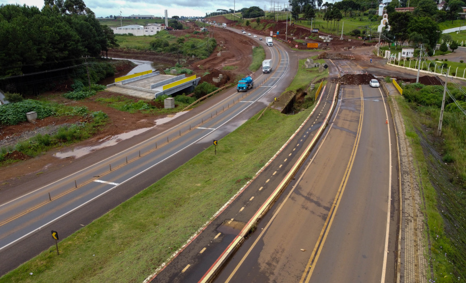 BR-277: obras no trecho em Guarapuava já atingiram 40% de conclusão