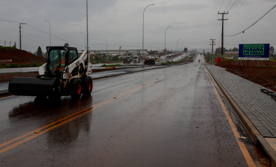 BR-277: obras no trecho em Guarapuava já atingiram 40% de conclusão