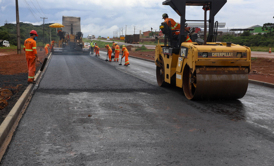 BR-277: obras no trecho em Guarapuava já atingiram 40% de conclusão