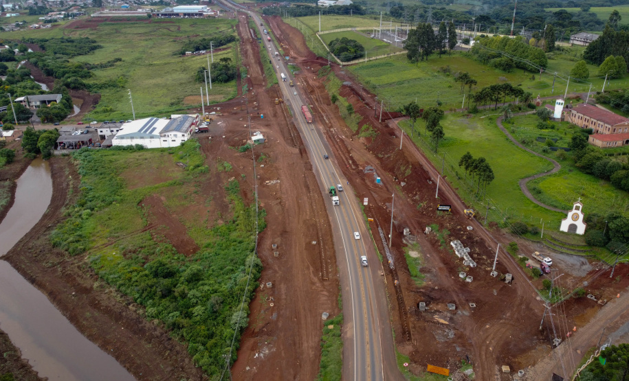 BR-277: obras no trecho em Guarapuava já atingiram 40% de conclusão
