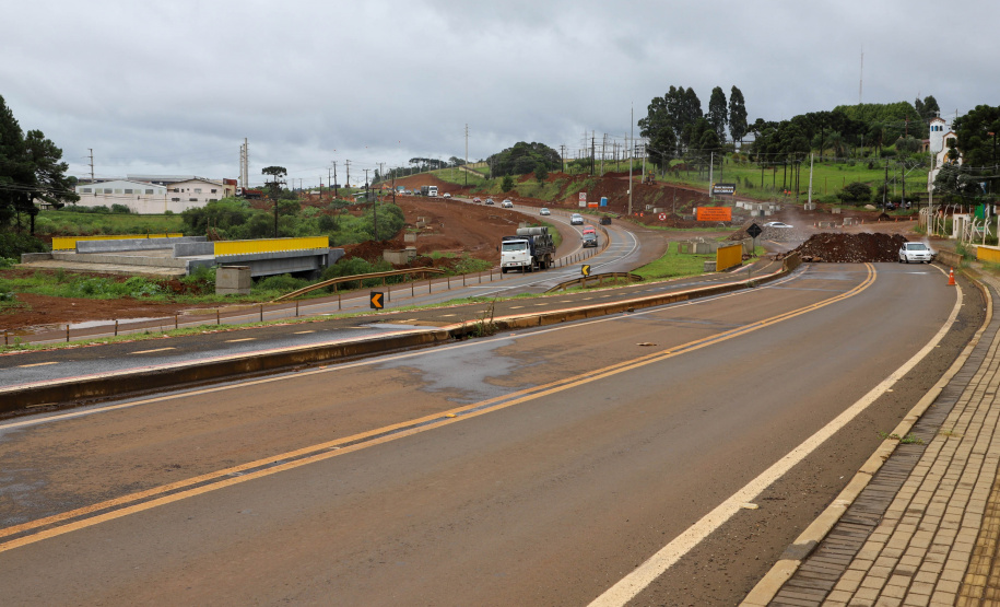 BR-277: obras no trecho em Guarapuava já atingiram 40% de conclusão