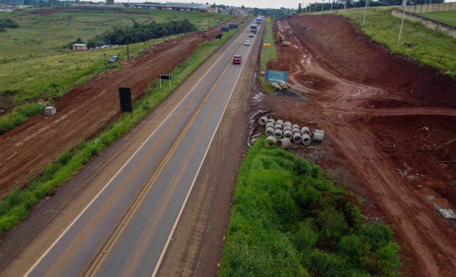 BR-277: obras no trecho em Guarapuava já atingiram 40% de conclusão