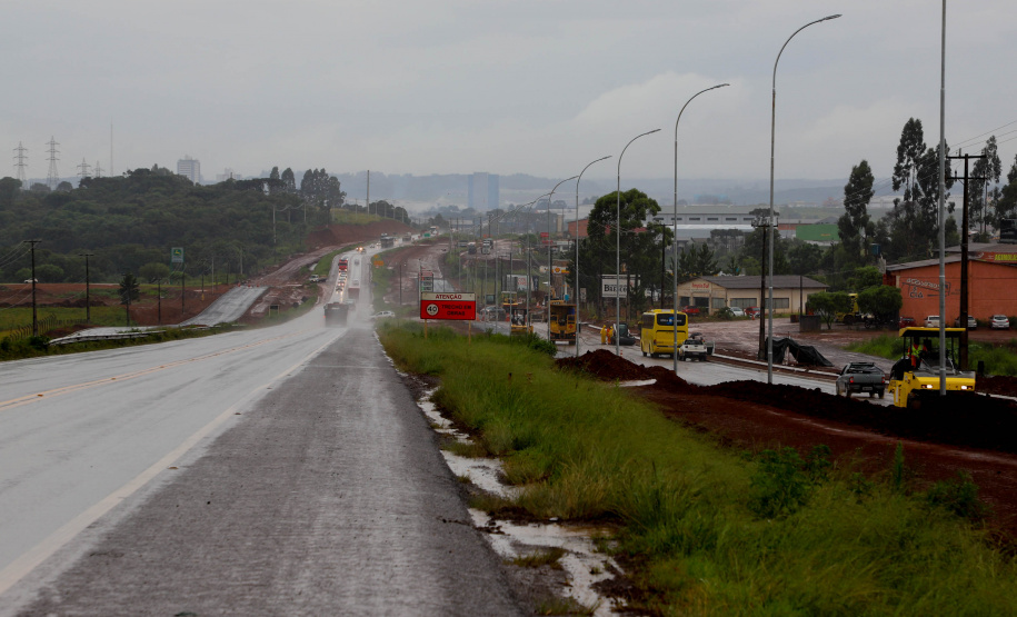 BR-277: obras no trecho em Guarapuava já atingiram 40% de conclusão