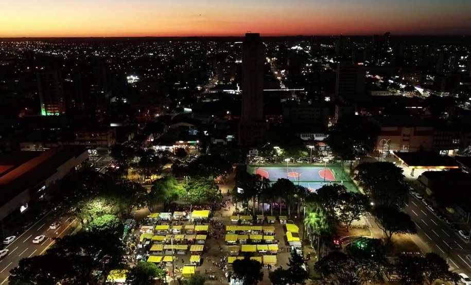 Entre as 82 ações nesse período está a revitalização da Praça Wilson Joffre, em Cascavel, na região Oeste.