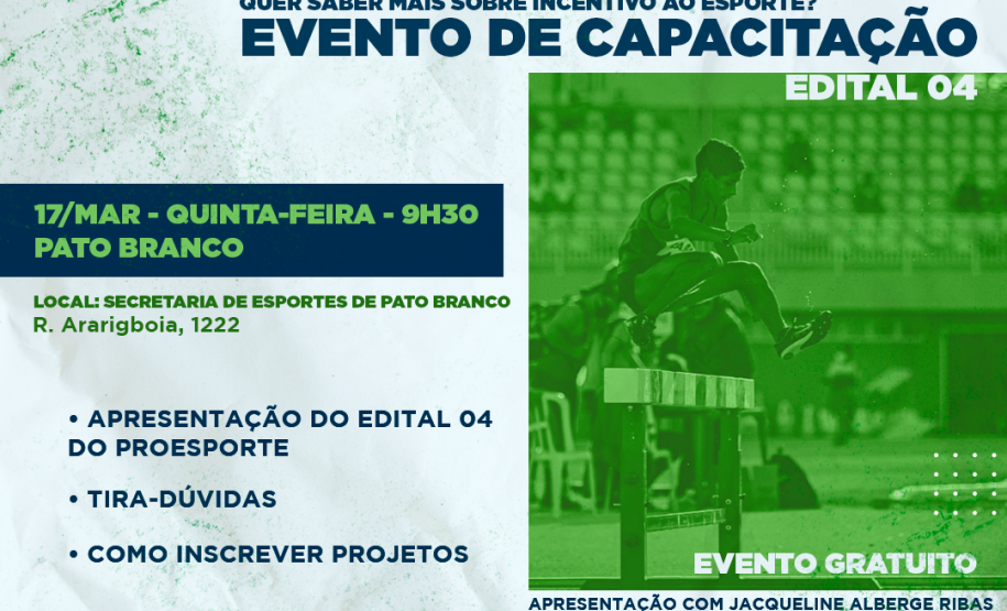 Paraná Esporte realiza eventos de capacitação para inscrição de projetos no Proesporte