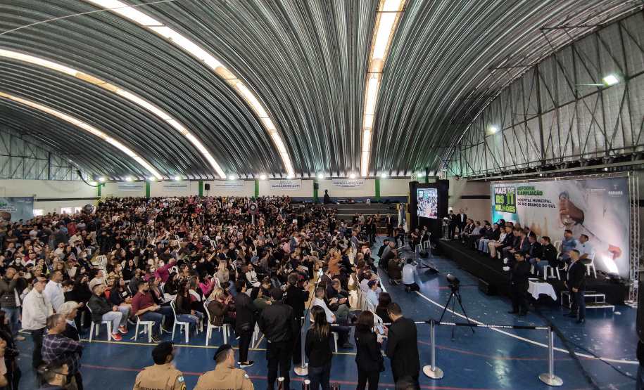 governador Carlos Massa Ratinho Junior e o Secretário da Saúde, Beto Preto, assinam nesta quinta-feira (31), liberação de recurso para o Hospital de Rio Branco do Sul. 31/03/2022 -