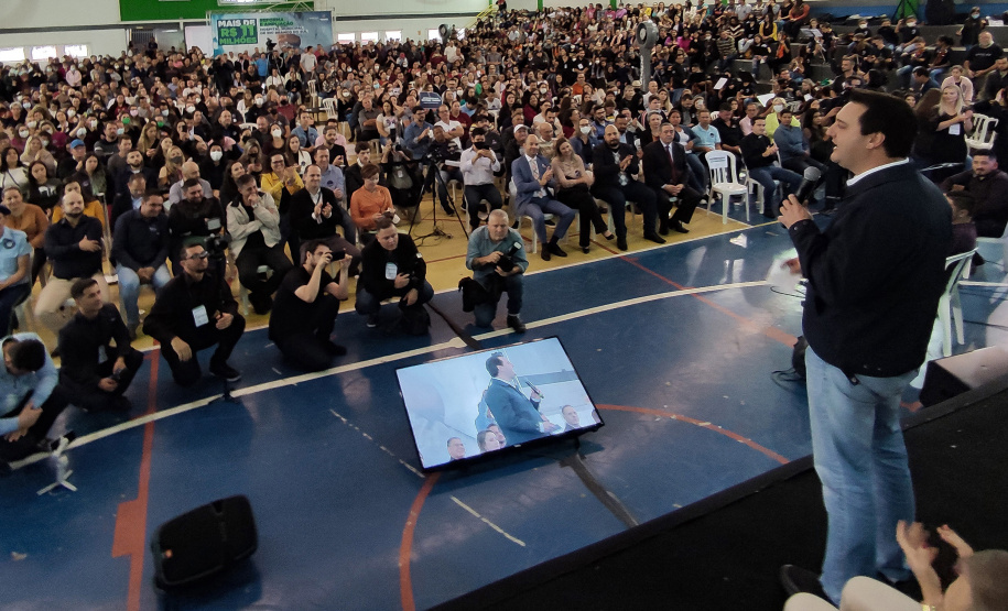 governador Carlos Massa Ratinho Junior e o Secretário da Saúde, Beto Preto, assinam nesta quinta-feira (31), liberação de recurso para o Hospital de Rio Branco do Sul. 31/03/2022 -
