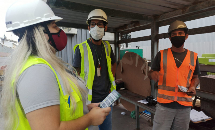 Março marca reforço no uso dos EPIs no Porto de Paranaguá
