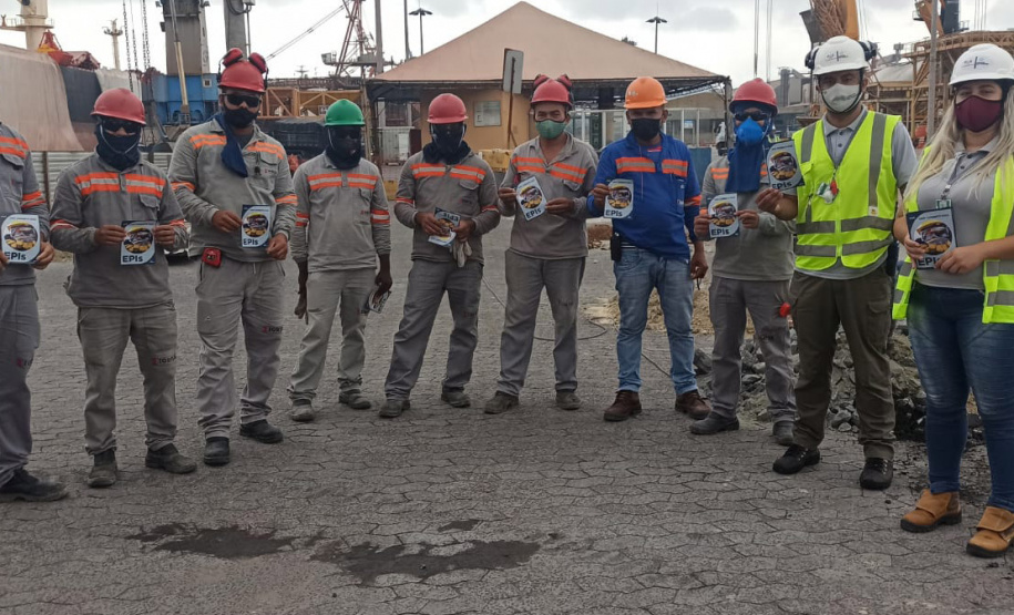 Março marca reforço no uso dos EPIs no Porto de Paranaguá