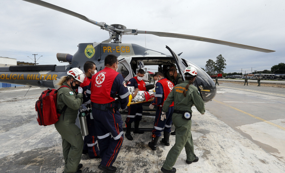 Simulado de cena encerra treinamento da Força Nacional do SUS no Paraná